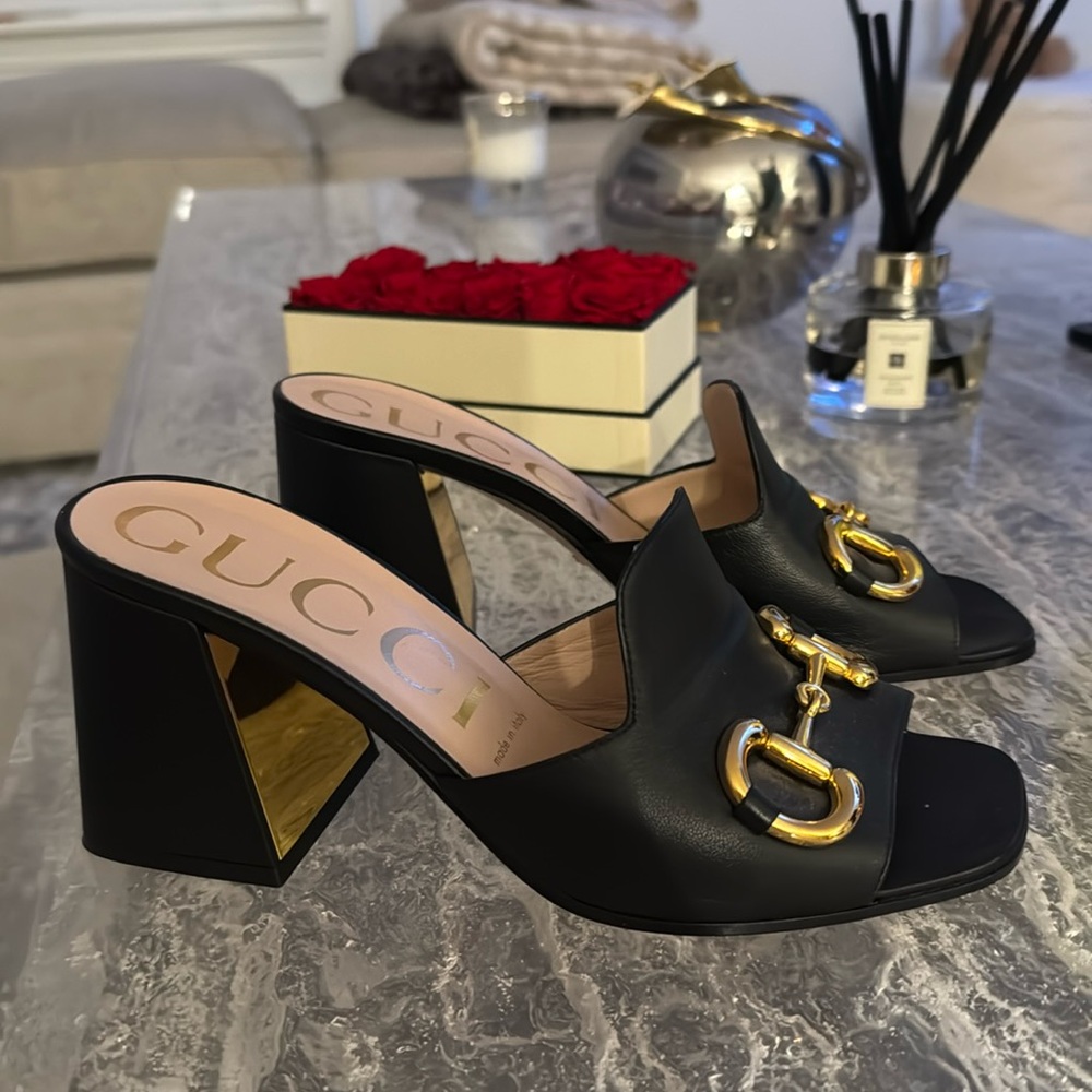 Gucci horsebit mule size 38